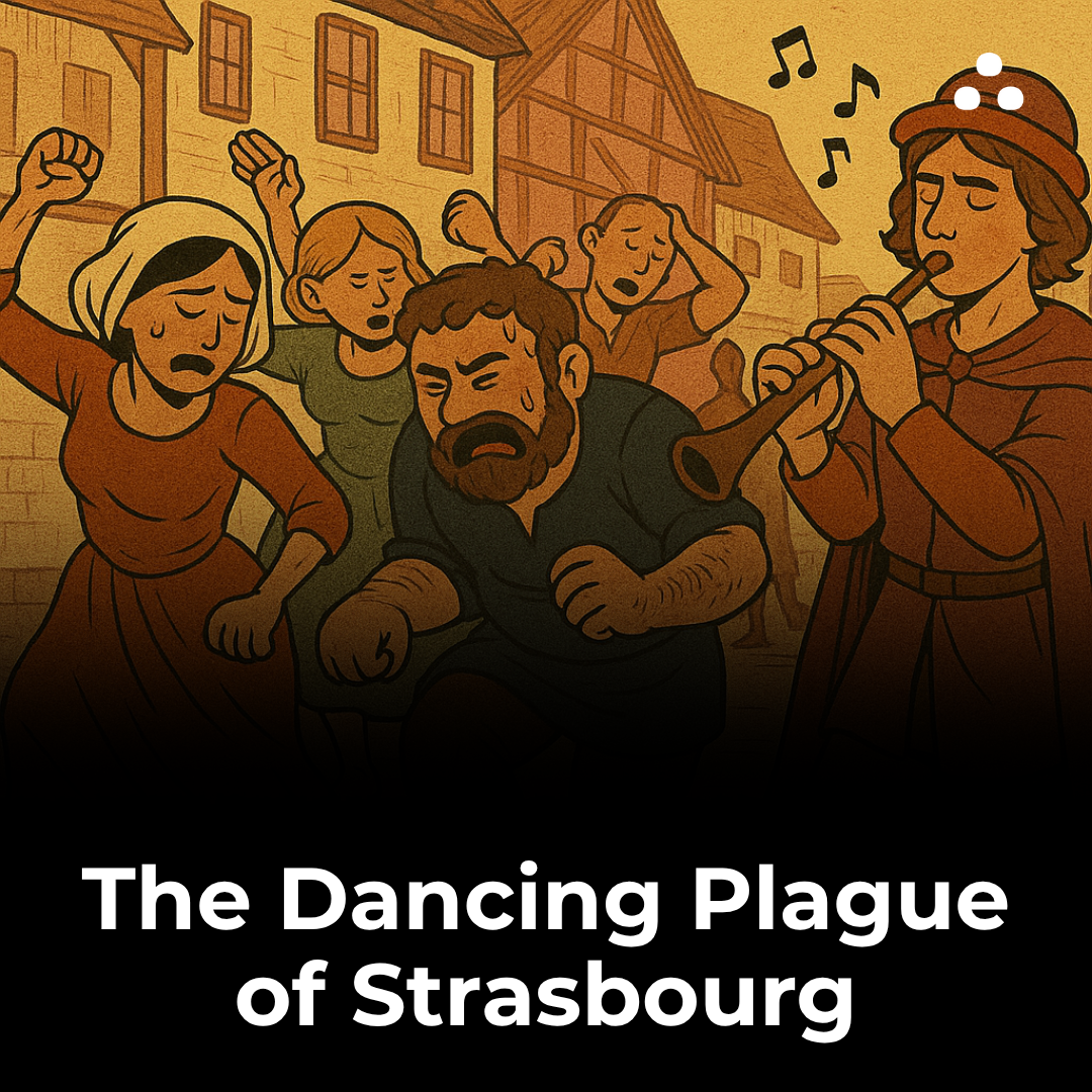 Why did hundreds of people dance non-stop for weeks in Strasbourg in 1518?