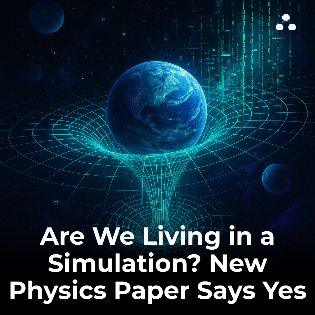 What is the main argument of the new theory suggesting we live in a simulation?