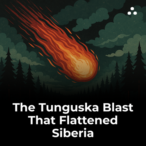 What mysterious explosion flattened 80 million trees in Siberia in 1908?