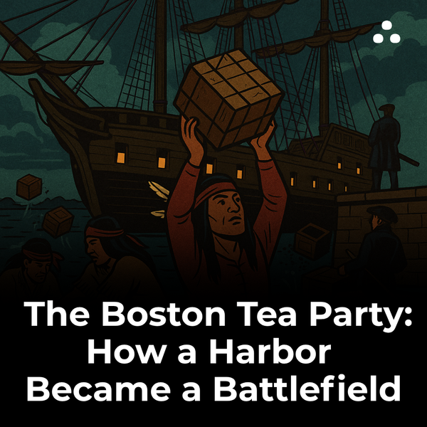 What protest involved American colonists dumping tea into Boston Harbor?