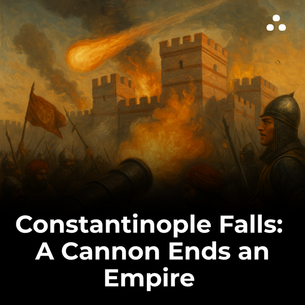 Which empire captured Constantinople in 1453?