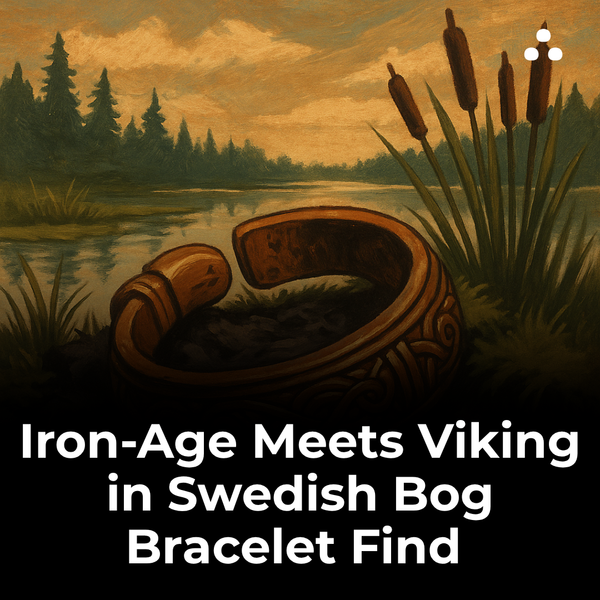 The iron bracelet was preserved because it was buried in which environment?