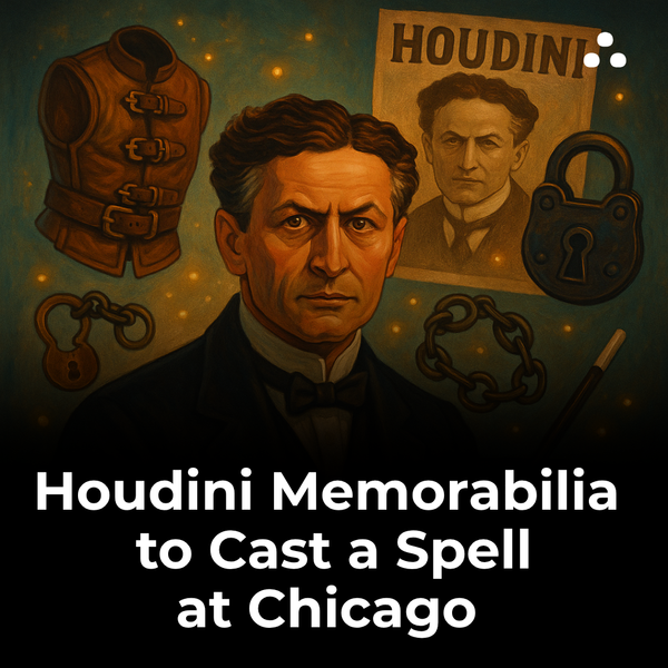 Whose memorabilia headlines the April 2025 Chicago auction?