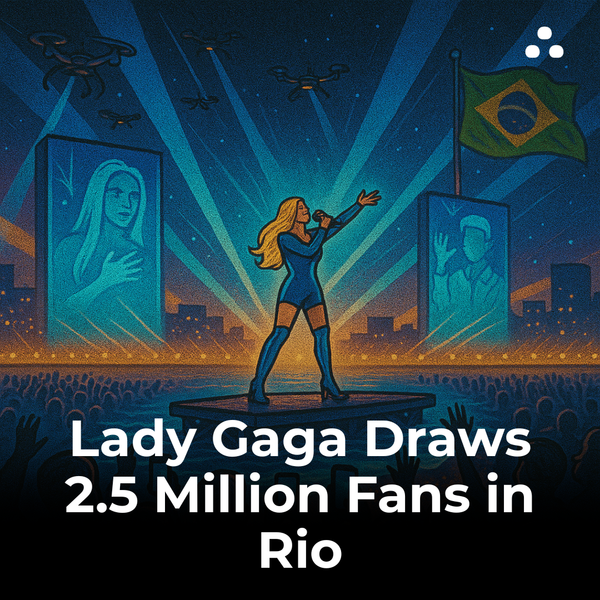 Who drew a record-breaking crowd of 2.5 million at a 2025 concert in Rio?