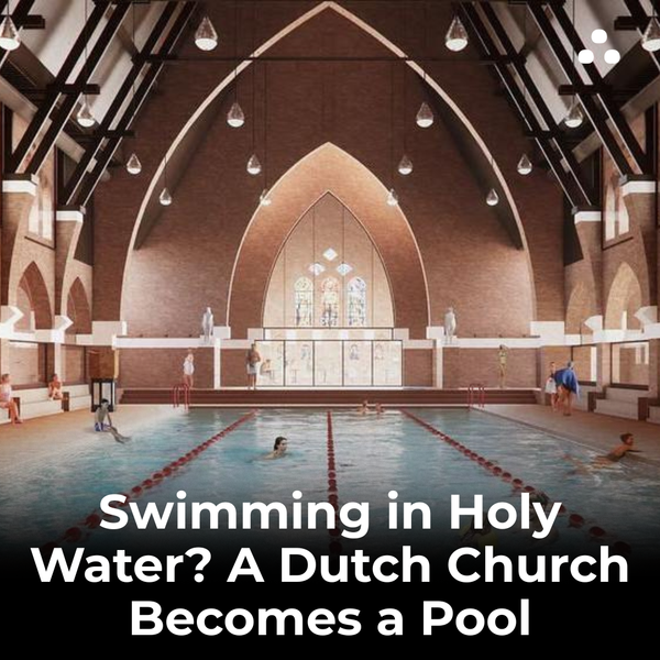 What unusual feature will the “Holy Water” church pool have?
