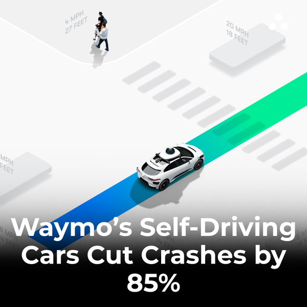 What was one major safety benefit discovered in Waymo’s study on self-driving cars?